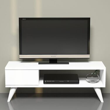 ТВ-тумба en.casa Aarup з полицею та шухлядою, дуб, 33x90x30 см