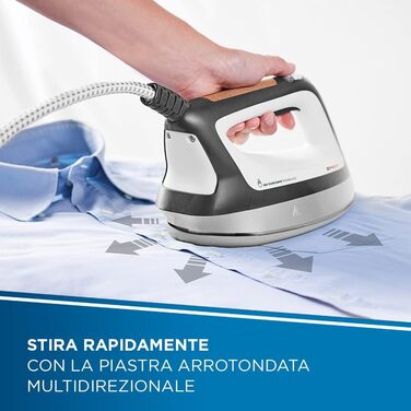 Парова праска-станція Polti Vaporella Instant VI50.40 з технологією Instant Steam, 8 Бар, 4 програми, ECO, паровий удар