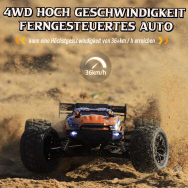 Радіокерований баггі HAIBOXING 1/18 4WD 36 км/год, позашляховик для дітей та дорослих, 2.4Ghz