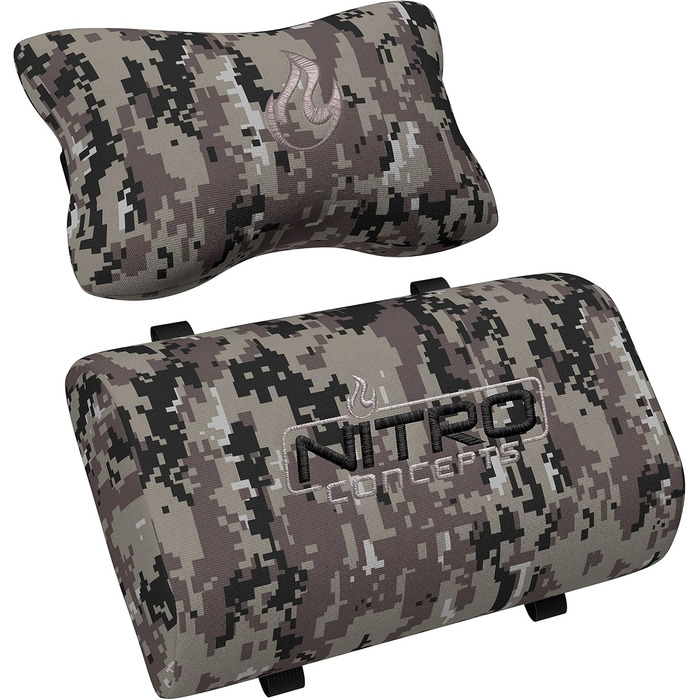 Ігрове крісло NITRO CONCEPTS S300 Urban Camo, ергономічне, для геймерів і офісу, тканинна оббивка, навантаження до 135 кг