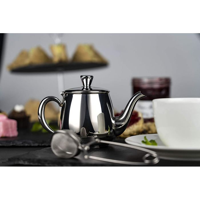 Чайник Café Olé PT-048 преміум з нержавіючої сталі 1,4 л, безкапельний, сріблястий