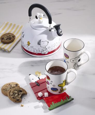 Електричний чайник Lenox Chef Snoopy з нержавіючої сталі, багатоколірний, серія Casual