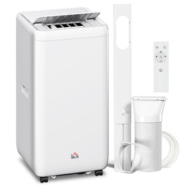 Мобільний кондиціонер з відвідним шлангом 12 000 BTU / 3,5 кВт, 5-в-1, з 24-годинним таймером та пультом дистанційного керування для приміщень до 35 м²