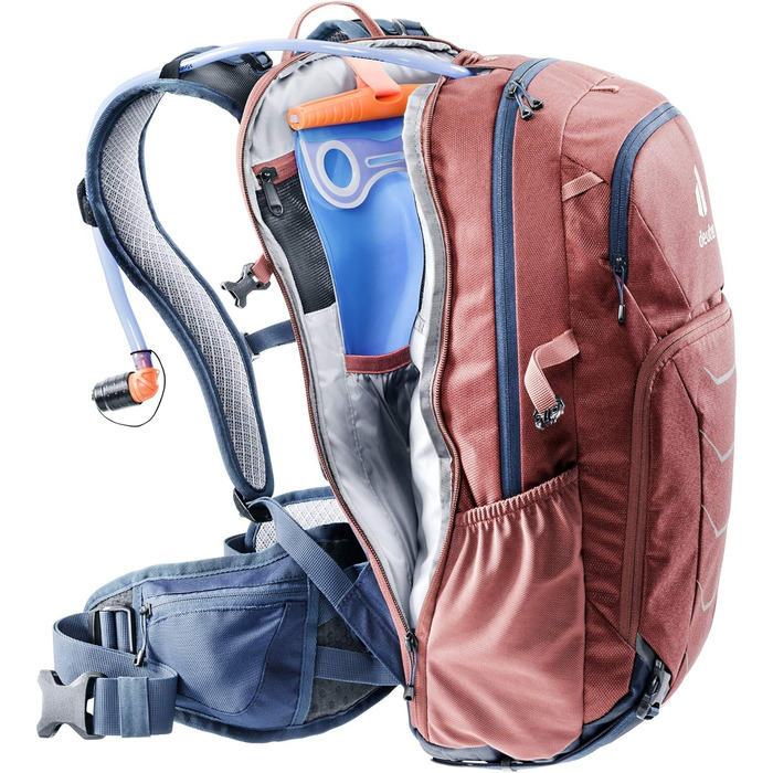 Велосипедний рюкзак Deuter Attack 20 з протектором, 20 л, червоно-синій