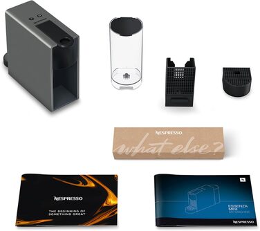 Кавомашина Nespresso Essenza Mini Krups сіра: капсульна, 19 бар, 0.6 л, енергозберігаюча, 1260 Вт