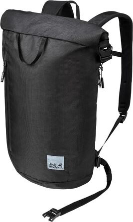 Рюкзак Jack Wolfskin HELSINKI ROLLTOP Ultra Black, міський, водостійкий