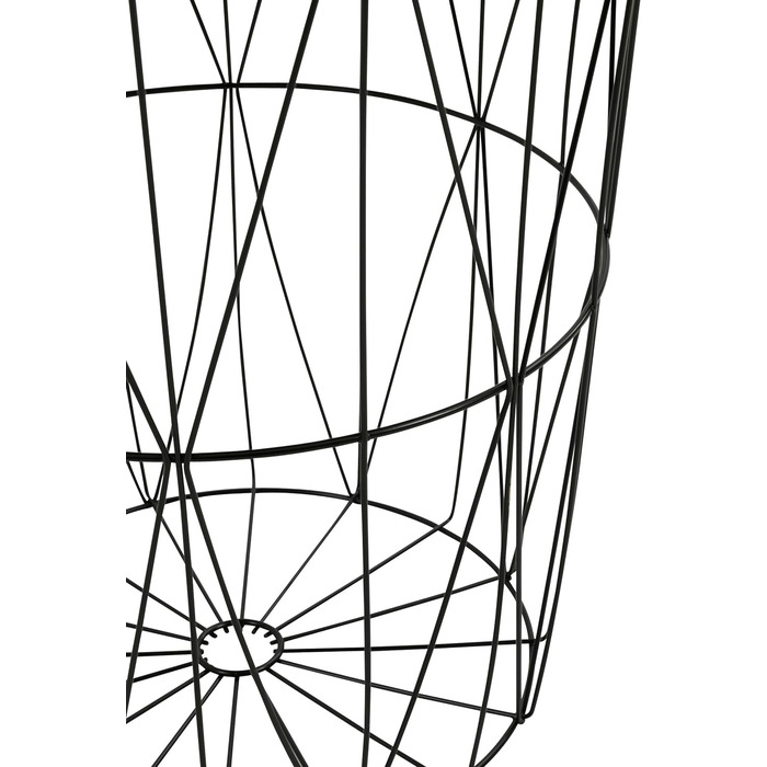 Стіл-кошик greemotion зі знімним підносом, сталь, чорний, 40×46 см