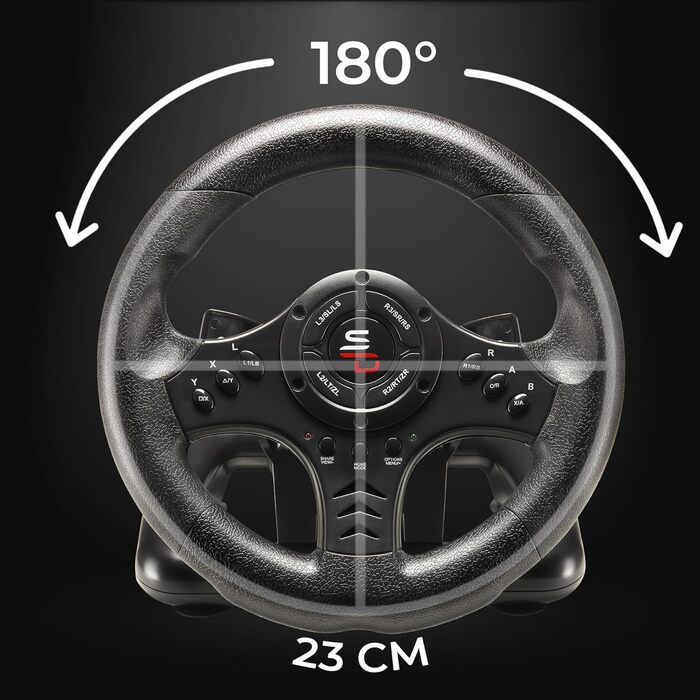 Racing Wheel Rennlenkrad SV450 Subsonic з педалями, вібрацією та перемикачем – для Xbox X/Series X, Switch, PS4, Xbox One, PC