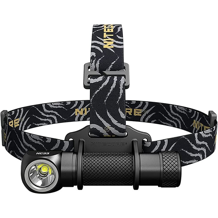 Ліхтарик налобний Nitecore HC33, чорний, універсальний розмір