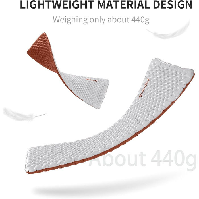 Самонадувний кемпінговий килимок Naturehike Thermal 5.8 R-Value, ультралегкий похідний матрац для 4 сезонів, прямокутний (183x58 см)