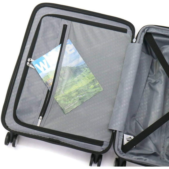 Валіза American Tourister Soundbox 55 см, 41 л, розширювана, жовта, ручна поклажа, з TSA замком