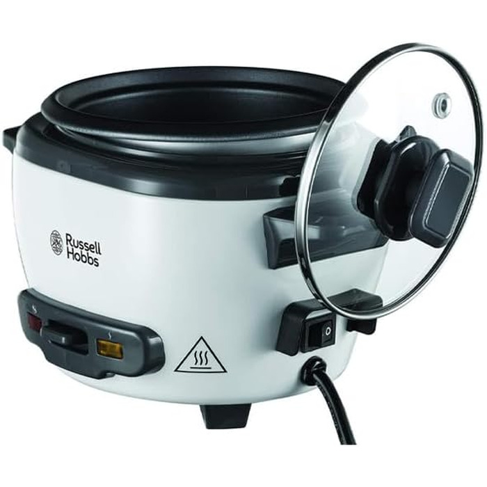 Рисварка електрична Russell Hobbs Mini 0.4л біла - для рису, кіноа, кускусу з функцією підігріву