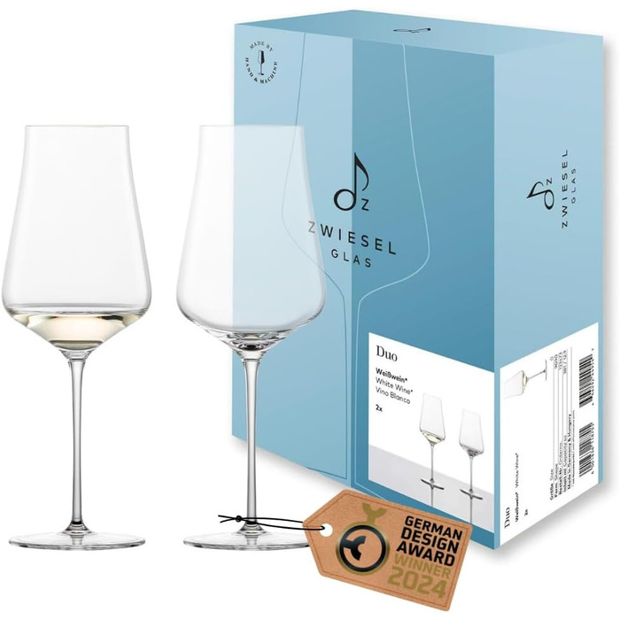Кельмахи Zwiesel Glas для червоного та білого вина, набір 2 шт. з Tritan-кристалу, стійкі до миття в посудомийній машині