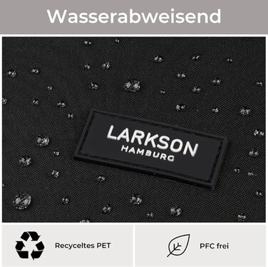 Велосипедна сумка-рюкзак LARKSON Tammo 2 в 1 для багажника, водостійка, чорна, поліестер, для жінок і чоловіків