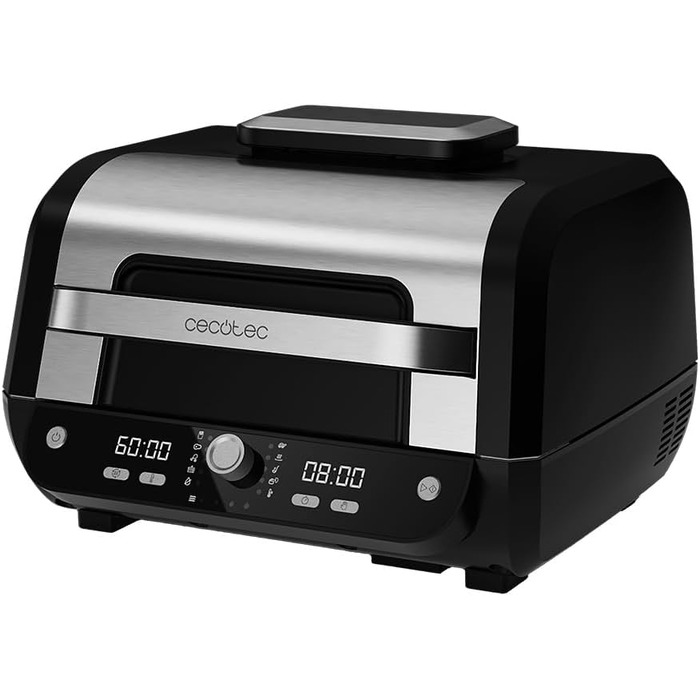 Аерофритюрниця-гриль Cecotec Cecofry FireDome 6000 без олії, 6 л, 2400 Вт, 6 режимів приготування, 4 рівні гриля, з термостатом та аксесуарами
