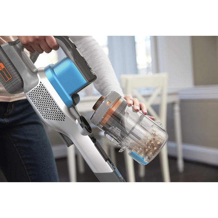 Бездротовий пилосос BLACK+DECKER 4-в-1 36В, 2.0А·год, електрощітка, ручний та вертикальний, безмішковий, з насадкою 2-в-1, акумулятором, зарядним та кріпленням, модель 2019