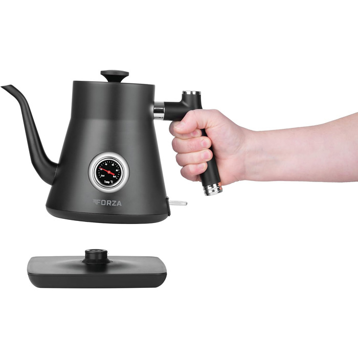 Кавоварка ECG Forza 5000 Pour Over, 1200 Вт, 0,8 л, чорна