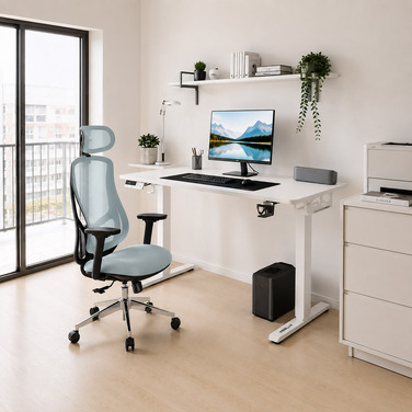 Крісло Mealux Flow Fabric Blue (арт. HF-B30 F/BL)