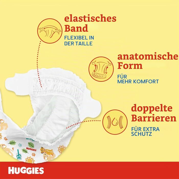 Підгузки Huggies Unistar, розмір 6 (15-30 кг), 72 шт.