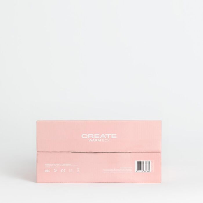 Керамічний обігрівач CREATE WARM BOX рожевий, 1500 Вт, портативний, 2 режими, термостат, PTC, захист від перегріву