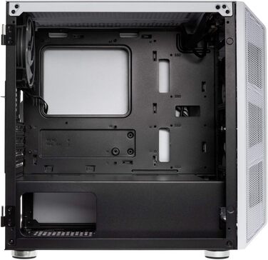 Корпус для ПК KOLINK Citadel Mesh Micro-ATX RGB, білий, з прозорою боковою панеллю, скляний, компактний, підсвітка, для комп'ютера