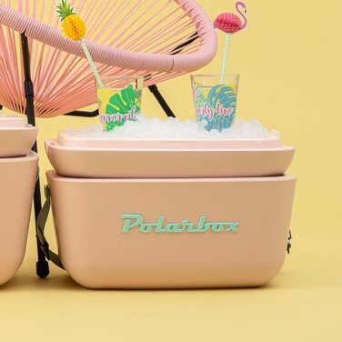 Polarbox ізотермічна сумка-холодильник 12 л, компактна термосумка для пікніка, авто, пляжу, рожевий колір