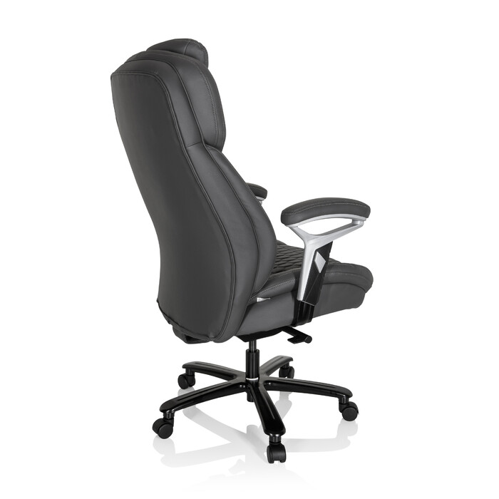Крісло для керівника XXL PULLMANN штучна шкіра матова сіра hjh OFFICE