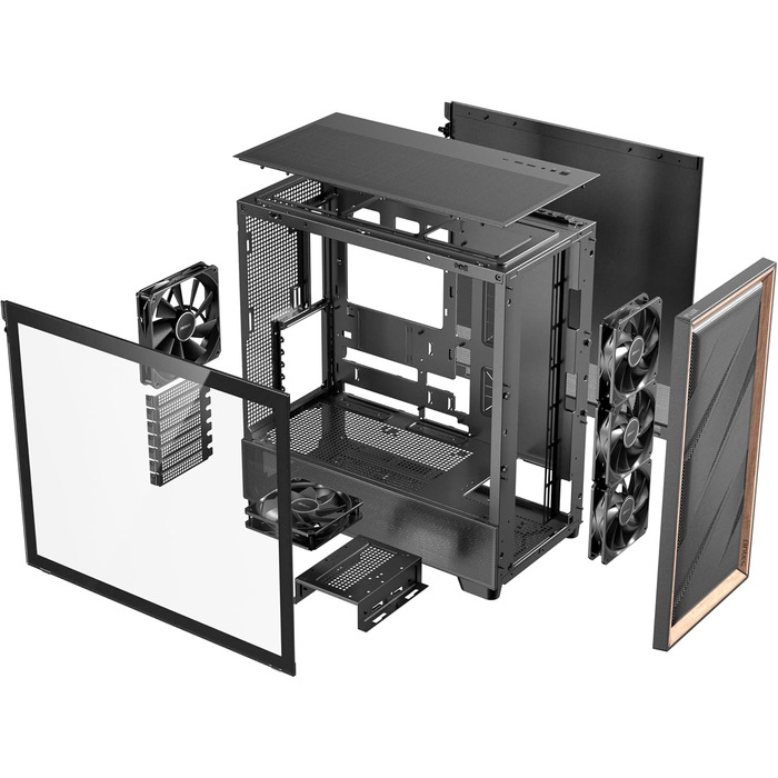 Корпус для ПК Antec Flux Midi Tower чорний, роздрібна версія