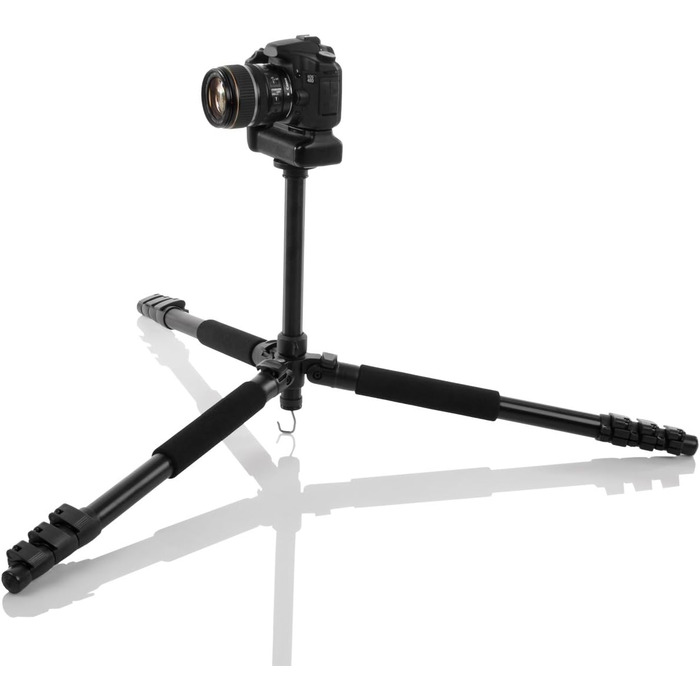 Професійний штатив Walimex Pro FT-665T з 3D-голівкою, надміцний, вантажопідйомність 12 кг, алюмінієвий, 198 см, чорний, з сумкою