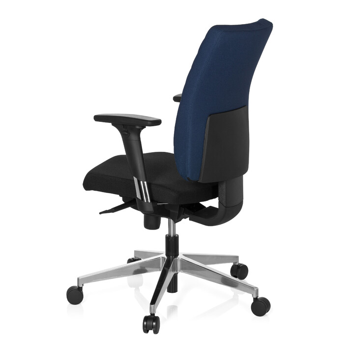 Офісне крісло / Поворотне крісло PRO-TEC 350 Тканина Чорний/Синій hjh ОФІС
