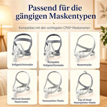 Регульована подушка для CPAP-терапії з ефектом пам'яті (Memory Foam) для сну на боці та спині, ергономічна ортопедична подушка під маску з вийманим вставкою, розмір Large