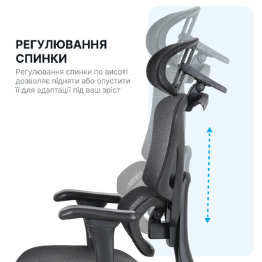 Крісло офісне OfficePro Onix OC975G Gray