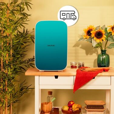 Міні-холодильник Cecotec Bahamas Pat 25 л, 12V/220V, для авто і кемпінгу, охолодження та нагрів, температура 7-65°C, портативний