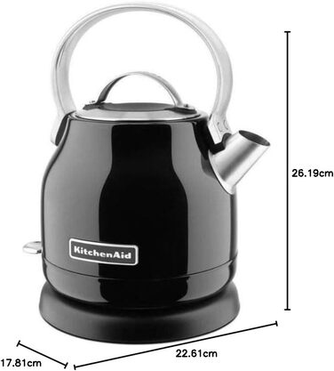 Електрочайник KitchenAid 5KEK1222EOB, 1.25 л, онікс чорний