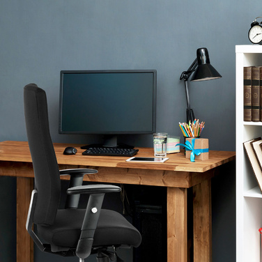 Офісне крісло / поворотне крісло PRO-TEC 300 тканина чорний hjh OFFICE