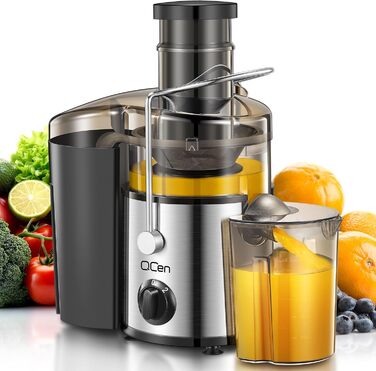 Центрифужний соковитискач QCen: нержавіюча сталь, BPA-free, 500W, для фруктів та овочів