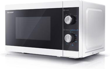 Мікрохвильова піч SHARP MS01EW 800Вт, 5 режимів, функція розморожування, біла