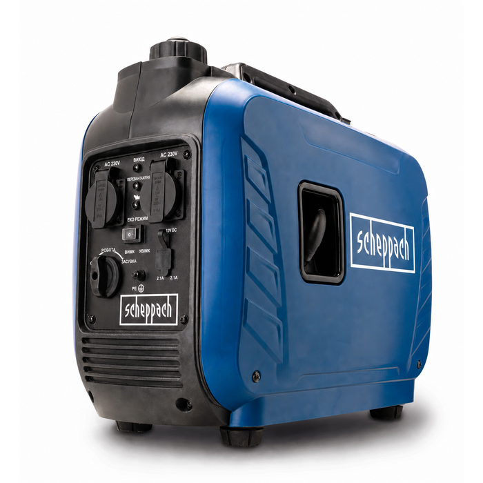 Генератор струму Scheppach SG2500i інверторний бензиновий | 2000W | 2x 230V, 2x USB | 64,1dB