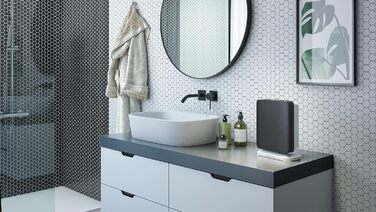 Тепловентилятор Olimpia Splendid Caldo Trendy 99268, компактний, чорний і білий