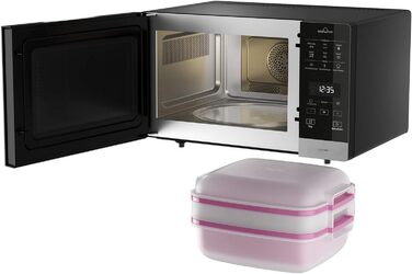 Мікрохвильова піч Bauknecht MW 59 MB, 25 л, 800 Вт, з кварцовим грилем 900 Вт, 3D-система, автоматичні програми, настільна, чорна