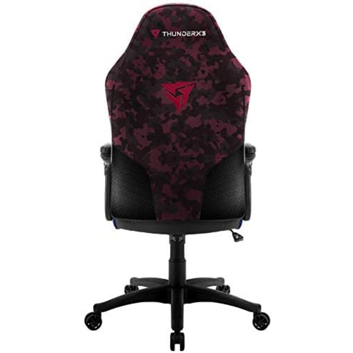 Ігрове крісло ThunderX3 BC1 CAMO червоне, ергономічне комп'ютерне крісло для геймерів, офісу, регульована спинка