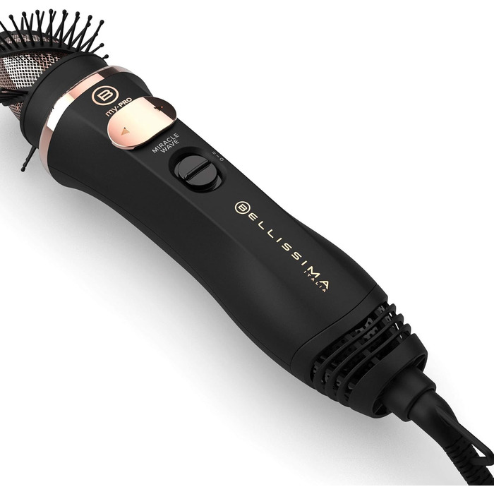 Електрична повітряна щітка Bellissima My Pro Miracle Wave GH19 1100 з автоматичним обертанням, для м’яких природних хвиль, дбайлива до волосся