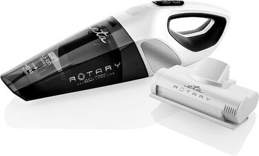 Портативний ручний пилосос ETA Rotary з електричною ротаційною щіткою, Li-Ion акумулятор 14,4В, білий