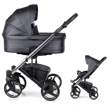 Дитячий візок EMJOT NERI COBALT FLEUR 2в1 — багатофункціональний