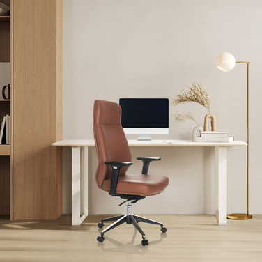 Офісне крісло / крісло керівника VITORO ECO штучна шкіра коричневий hjh OFFICE