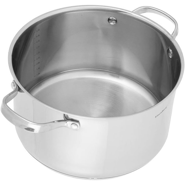 Набір каструль з нержавіючої сталі Klausberg KB-7215, 9 предметів, сталь 18/10