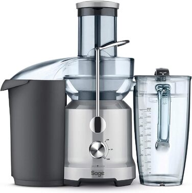 Соковижималка Sage Nutri Juicer Cold для фруктів та овочів, срібляста, 84 мм завантажувальний отвір