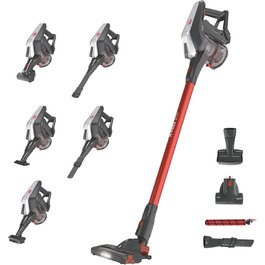 Пилосос акумуляторний Hoover з насадкою для шерсті тварин, до 25 хв роботи, без мішка, вертикальний, LED-підсвітка [HF322AFP]