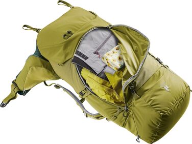 Туристичний рюкзак Deuter Aircontact Core 70+10 л, зелений (2024), для трекінгу