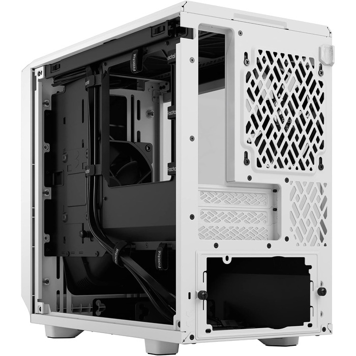 Корпус Fractal Design Meshify 2 Nano White TG Clear Tint, білий, скляна панель, компактний, для ігрових ПК
